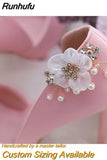 2pcs/lot Removable Bride High Heel Clip Rhinestone Wedding Shoes Buckle Women Decoration Pearls Floral Bead Shoe Clips