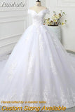 The Shoulder Wedding Dress 2023 light Appliques Pearls Lace Fashion Wholesale Cheap Simple Bride Dress Vestidos De Novia