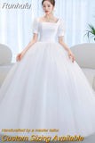 New Satin Wedding Dress Vintage Court Style Princess Bridal Dress Simple Beading Wedding Gown Vestidos De Novia Custom Made