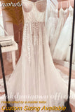 Sexy Beach Wedding Dress Spaghett Straps 2023 Robe Mariee Vintage Lace Boheme Wedding Dresses Backless Beaded