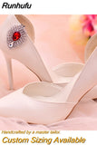 HX39 2pcs Rhinestones High Heel Buckle Decoration Women Bride Shoes Clips Charm Wedding Shoes Buckle Shoe Crystal Clip