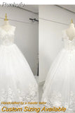 Quality See Through Sexy Strapless Lace Up Wedding Dresses 2023 Ball Gowns Vestidos De Novia Plus Size Customized Dress