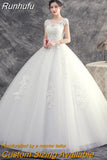 De Mariee New Wedding Dresses Appliques Pearls Lace Fashion Wholesale Cheap Simple Bride Dress Vestidos De Novia