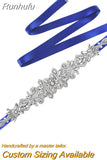 S12 Rhinestones Bridal Belt Bling Crystal Dress Applique Bridesmaids Belts Wedding Party Accessories Dress Decoration