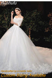 Dress 2023 New Arrival Flowers Butterfly Gelinlik Embroidery Lace Boat Neck Princess Wedding Gowns Vestidos De Novia