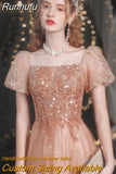 Puff Sleeve Evening Dress Women 2023 New Banquet Dress Formal Dress Party Dress Robe De Soiree