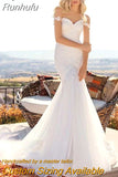 Sexy Off The Shoulder Wedding Dress Mermaid For Women Lace Appliques Bride Gown Sweetheart Lace Up Vestidos De Noiva