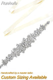 S12 Rhinestones Bridal Belt Bling Crystal Dress Applique Bridesmaids Belts Wedding Party Accessories Dress Decoration