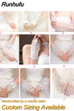 New Lace Bride Wedding Gloves High-end Hand Sewn Diamond Finger Wedding Gloves Wedding Accessories Mariage