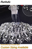 HP240 Shiny Crystal Wedding Headpieces Bridal Floral Hair Accessories Alloy Flower Bridal Headbands Rhinestone Crowns