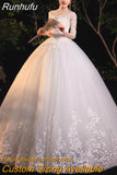 Sleeve Empire Illusion Wedding Dress For Pregnant Ball Gown 2023 Lace Embroidery Wedding Dress Robe De Mariee