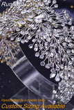 HP415 Rhinestone Bridal Headband Woman Tiara and Crown Wedding Hair Accessories Bride Headdress Banquet Headwear Party