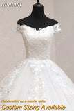 Vedio Luxury Lace Applique Plus Size Wedding Dress Embroidery 2023 New Long Train Sweetheart Bride Gown Vestidos De Noiva