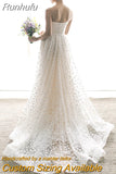 Sparkly Flowers Strapless Tulle Wedding Dress 2023 Princess Sweetheart Lace A Line Bridal Gown Lace Appliques