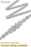 S12 Rhinestones Bridal Belt Bling Crystal Dress Applique Bridesmaids Belts Wedding Party Accessories Dress Decoration