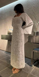 Classy Sheath Square Neck Long Prom Dresses Formal Summer Wedding Guest Dresses Wedding Guest Outfit HZ1214