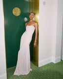 Modest Mermaid Pink Long Prom Dresses Formal Graduation Party Dress Evening Dress HZ1108