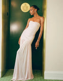 Modest Mermaid Pink Long Prom Dresses Formal Graduation Party Dress Evening Dress HZ1108