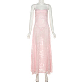 Jacquard sling slim evening gown long dress sling dress HZ1108