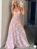 Jacquard sling slim evening gown long dress sling dress HZ1108
