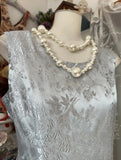 Simple A-Line Satin Long Prom Dress HZ1108