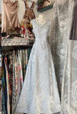 Simple A-Line Satin Long Prom Dress HZ1108