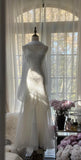Fairy White Spaghetti Strap Mermaid Tulle Sequined Ball Dress Birthday Dress HZ1108