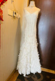 ?? Retro Glam Mermaid Gown ¨C Sparkling ??Beaded,Sequins White Chiffon Prom Dress for Formal Events & HZ1108