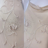 ??Y2K Fairytale White Chiffon Short Prom Dress Vintage Applique Beading Party Dresses HZ1108
