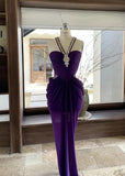 Gorgeous Blue V-neck Chiffon Bodycon Party Dresses Elegant Rhinestone Evening Dresses HZ1108