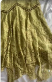 Vintage Spaghetti Straps Mermaid Lace Chiffon Prom Dresses with Beading HZ1108