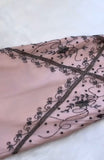 Retro V-neck Chiffon Sheath Beaded Prom Dresses HZ1108