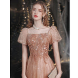 Puff Sleeve Evening Dress Women 2023 New Banquet Dress Formal Dress Party Dress Robe De Soiree