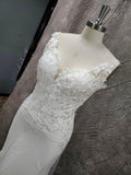 Wedding Dresses Lace Appliques Buttons Custom Made Mermaid Wedding Gown Boho Bride Dress 2023 Vestido De Noiva