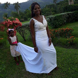 Size Wedding Dresses 2023 V-Neck Appliques Lace Wedding Gown Bridal Dresses vestidos de novia