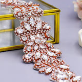 S12 Rhinestones Bridal Belt Bling Crystal Dress Applique Bridesmaids Belts Wedding Party Accessories Dress Decoration