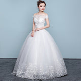 Dress 2023 New Cheap Boat Neck Ball Gown Off The Shoulder Princess Wedding Dresses Plus Size Vestido De Noiva