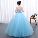 &amp; M Novias Real Video Prinses Blauw Nieuwe Trouwjurk 2023 Doubl Schouders Voor Party Chorus Host Fijnstraal Bittere stage Studio