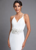SH256-S Bridal Belt Rhinestone Wedding Dress Belt Crystal Bridal Waistband Handmade Woman Party Sash with Ribbon