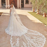 Wedding Dress Off The Shoulder Vintage Organza With Lace Embroidery Bride Gowns Back Zipper Ball Gown Robe De Mariee