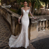 Detachable 2 In 1 Wedding Dress Embroidered Lace On Net With Train O-neck Sleeveless Vintage Bride Gowns Vestido De Novia