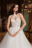 Sweetheart Neckline Wedding Dresses Lace Appliques Princess Bridal Gowns Custom Made Vestido De Noiva