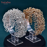 Gorgeous Rhinestone Bridal Tiara Woman Headbands Wedding Hair Accessories Jewelry Handmade Bride Party Headpiece HP386