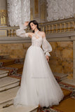 Sweetheart Neckline Wedding Dresses Lace Appliques Princess Bridal Gowns Custom Made Vestido De Noiva