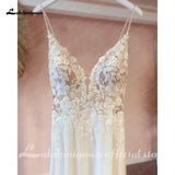 Beach Wedding Dress 2023 Spaghett Straps Robe Mariee Vintage Lace Appliques Boheme Wedding Dresses Vestidos de Nova