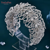 Gorgeous Rhinestone Bridal Tiara Woman Headbands Wedding Hair Accessories Jewelry Handmade Bride Party Headpiece HP386