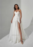 Sale Sweetheart A-Line Wedding Dresses Off the Shoulder Short Sleeves Bridal Gowns Plus Size Robe De Mariée