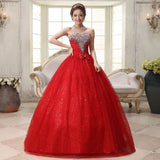 Off White Applique V Neck Sweet Princess Wedding Dress Strapless Plus Size Wedding Gowns Retro Lotus Bridal Dress