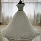 Novias Off The Shoulder Lace Wedding Dresses For France Women Court Train Bridal Gown Robe Mariage 2023 New Vestido De Noiva