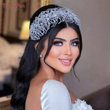 Gorgeous Rhinestone Bridal Tiara Woman Headbands Wedding Hair Accessories Jewelry Handmade Bride Party Headpiece HP386